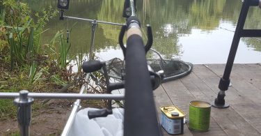 Fishing with bread pellets
